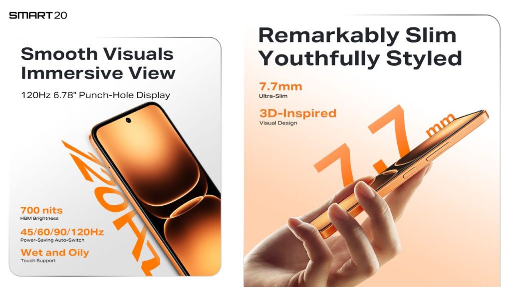 Infinix Smart 20 Launched In India 120hz Display 5200mah Battery Starting At Rs 11999