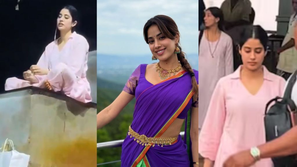 Janhvi Kapoor Tirumala Temple Visit Ram Charan Peddi Movie Success Viral Video