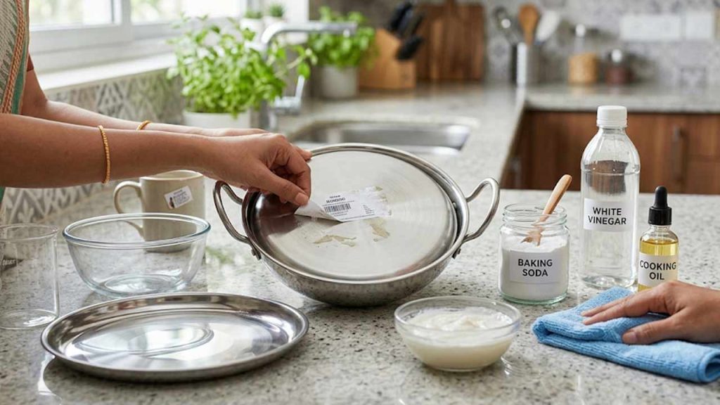How To Remove Stubborn Stickers From New Utensils 3 Easy Home Hacks That Work
