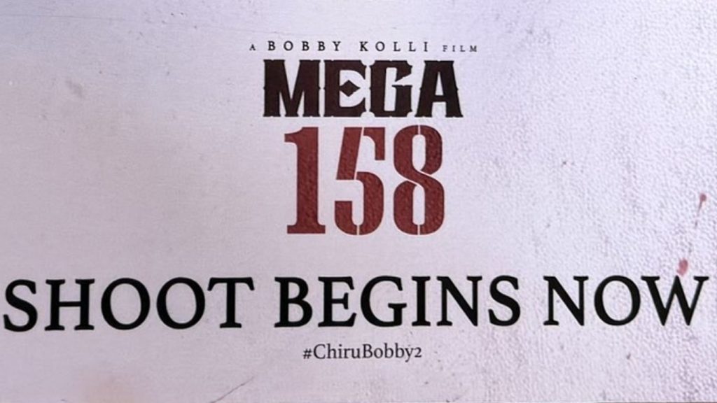 Mega 158 Chiranjeevi And Director Bobbys Film Shooting Starts In Pollachi