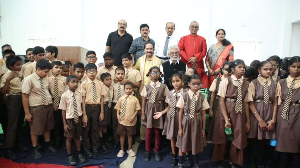 Actor Murali Mohan 61st Wedding Anniversary Devanar Blind School Hyderabad