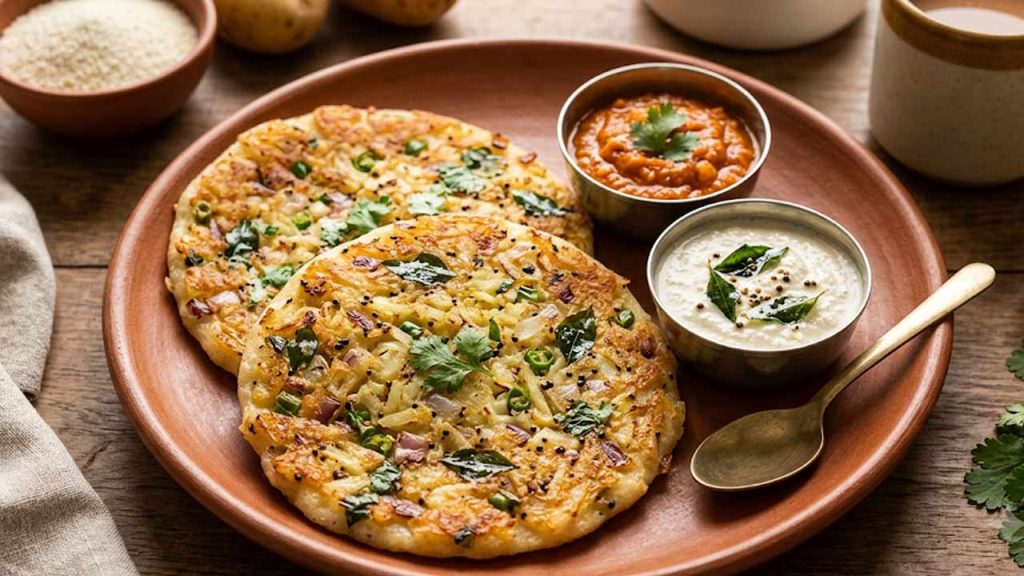 Crispy Potato Uttapam Recipe Easy And Tasty Breakfast Ready In Minutes