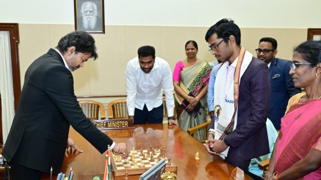 Praggnanandhaa Honoured By Tamil Nadu Cm Vijay With Rs 50 Lakh Reward After Historic Norway Chess 2026 Triumph