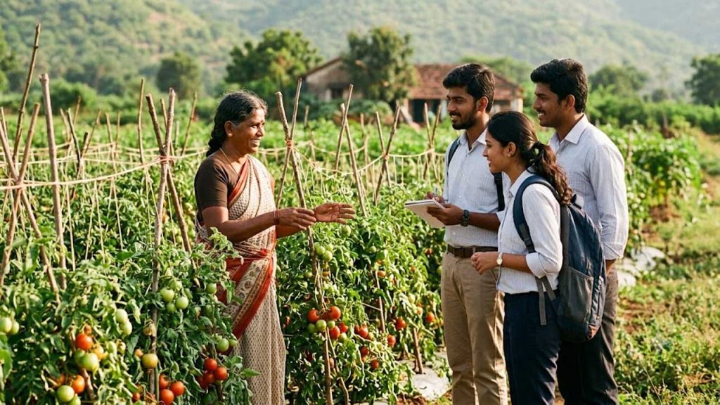 Chittoor Woman Farmer Tomato Farm Job Offer Viral Ai Vs Farming