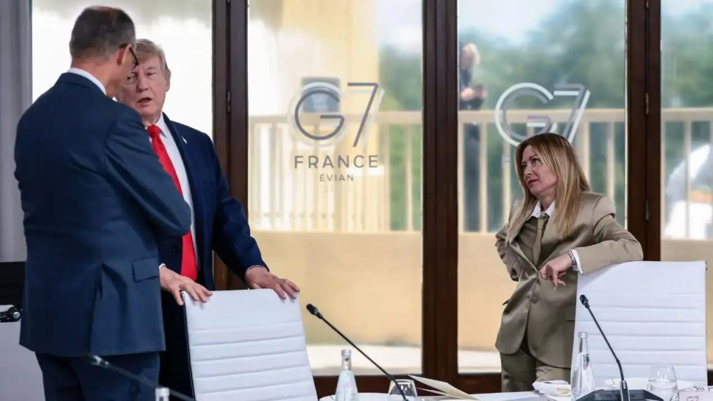 Giorgia Meloni Hits Back At Donald Trump Popularity Remarks G7 Row