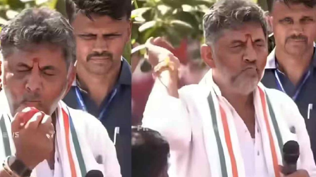 Dk Shivakumar Apple Video Row Bjp Criticises Karnataka Cm