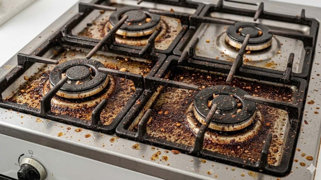 Gas Stove Burner Grill Cleaning Tips