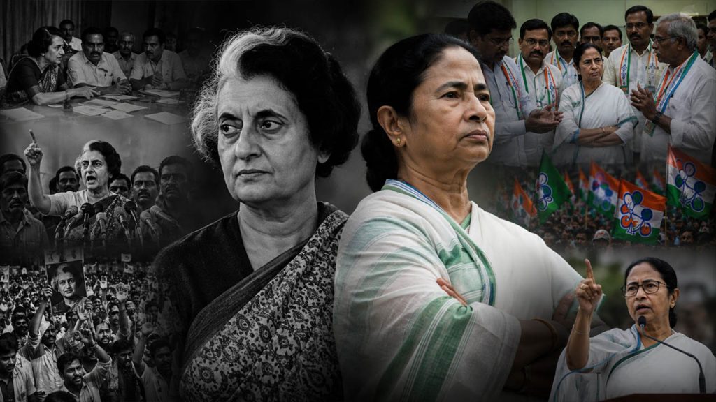 Indira Gandhi Mamata Banerjee Political Crisis Party Control Public Support