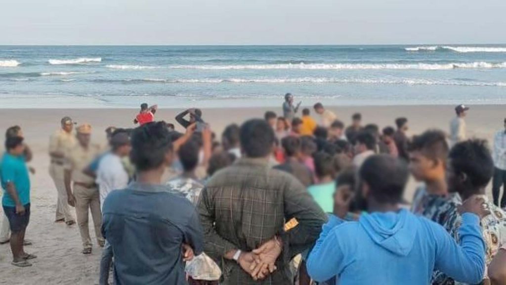 Nellore Koduru Beach Tragedy Three Children Swept Away One Dead Search Underway