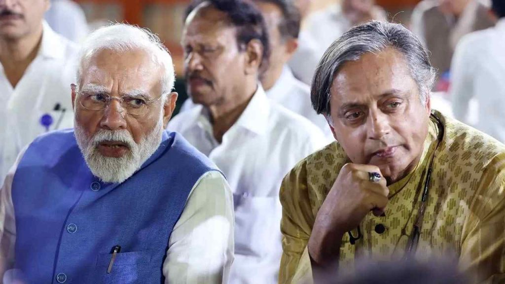 Shashi Tharoor Backs Pm Modi On Trump Meeting Bjp Targets Rahul Gandhi