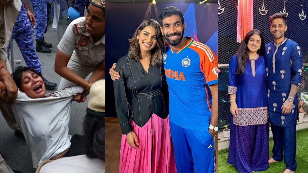 Jasprit Bumrah Wife Sanjana Ganesan Suryakumar Yadav Wife Devisha Shetty React Delhi Student Protests