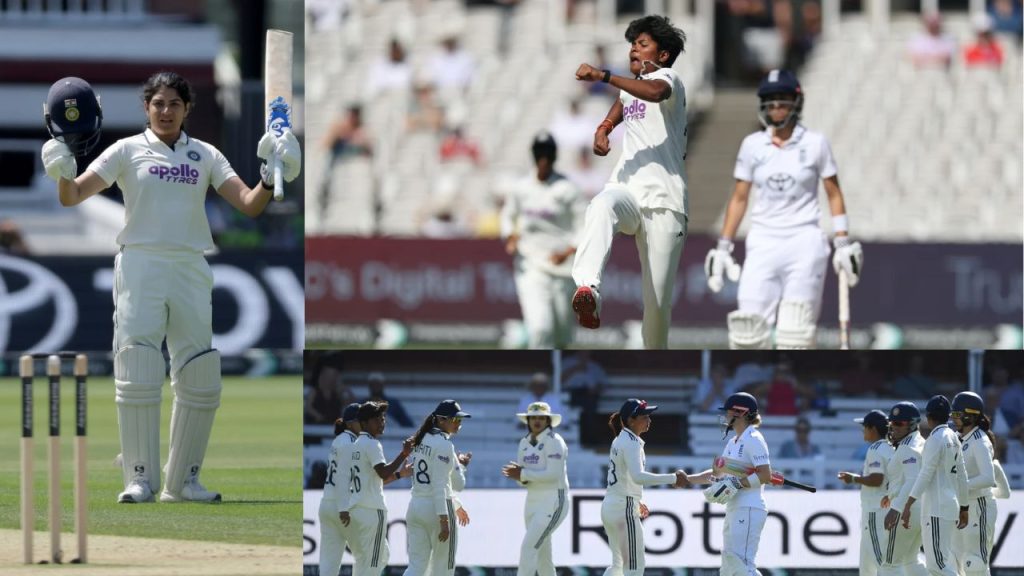 Eng W Vs Ind W India Women Need Just 4 Wickets For Historic Test Win At Lords