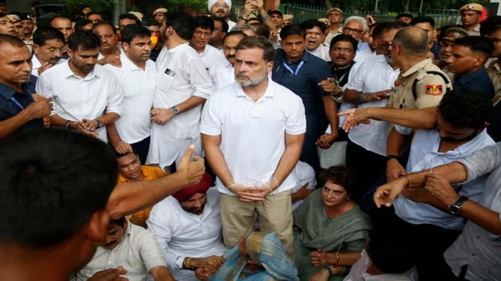 Rahul Gandhi India Bloc Support Neet Student Protests Dharmendra Pradhan