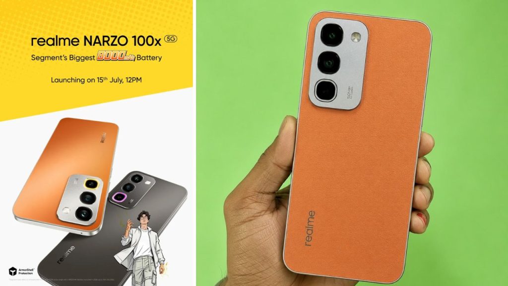 Realme Narzo 100x 5g Launched In India 8000mah Battery 120hz Display Dimensity 6300 5g