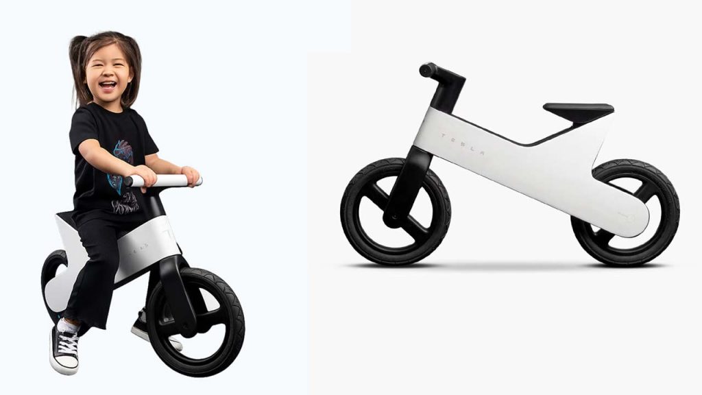 Tesla Launches Pedal Free Balance Bike For Kids Aged 2 5