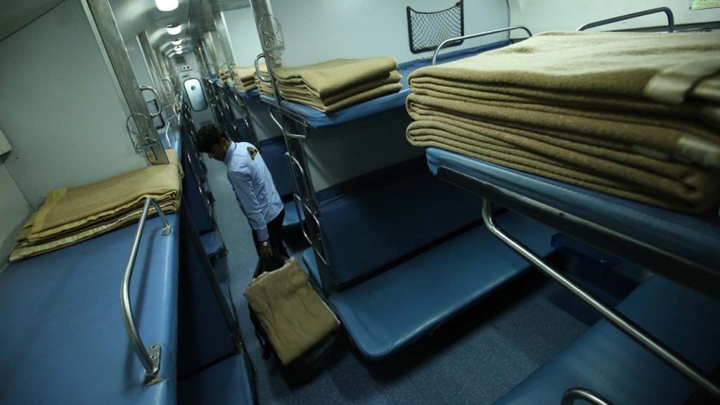 Train Bedsheet Theft Coach Attendant Salary Deduction Indian Railways Linen Theft