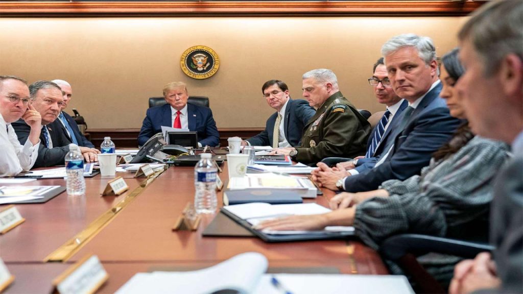 Trump Situation Room Meeting Iran War Us Plans Major Strikes Hormuz