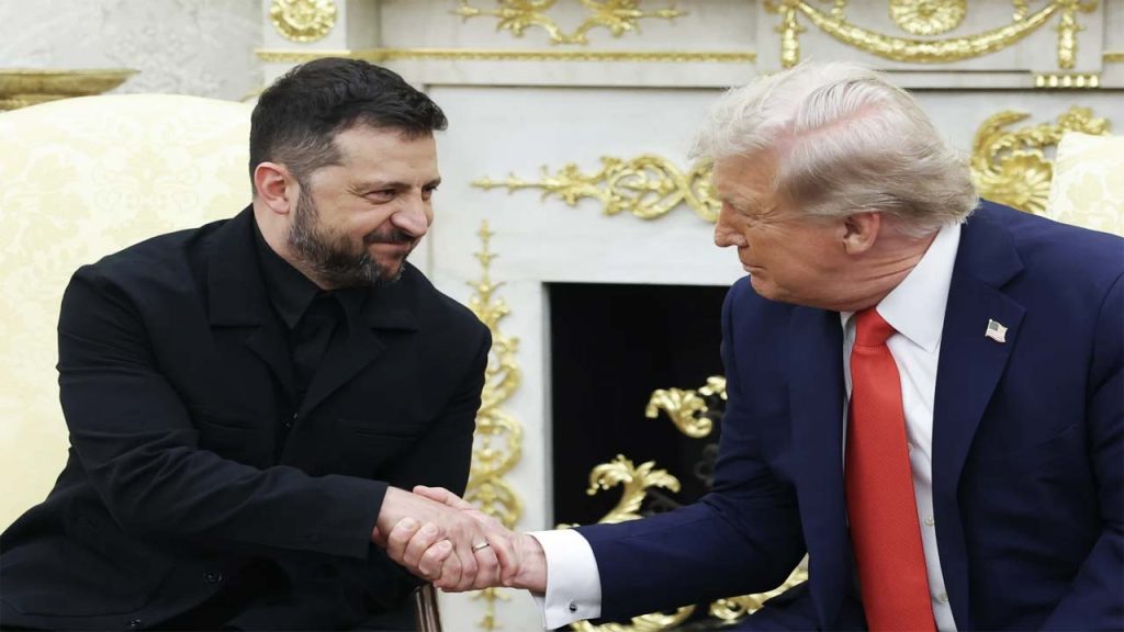 Trump Zelensky Washington Meeting Russia Ukraine Peace Talks Air Ceasefire
