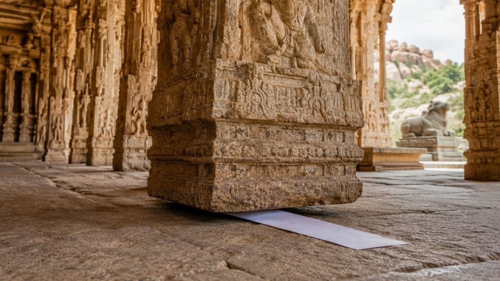 Lepakshi Hanging Pillar Mystery The Engineering Wonder Behind Andhra Pradeshs Famous Temple