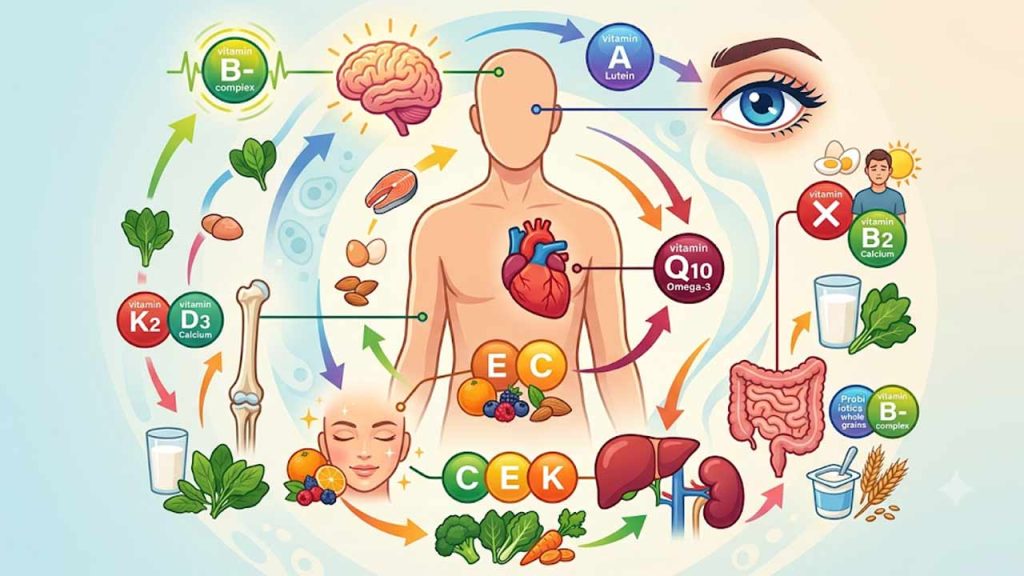 Vitamin Guide For Every Organ Essential Nutrients And Best Food Sources For Better Health
