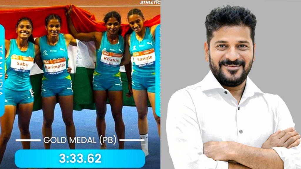 Asia Under 23 Athletics Pravallika Gold Medal Telangana