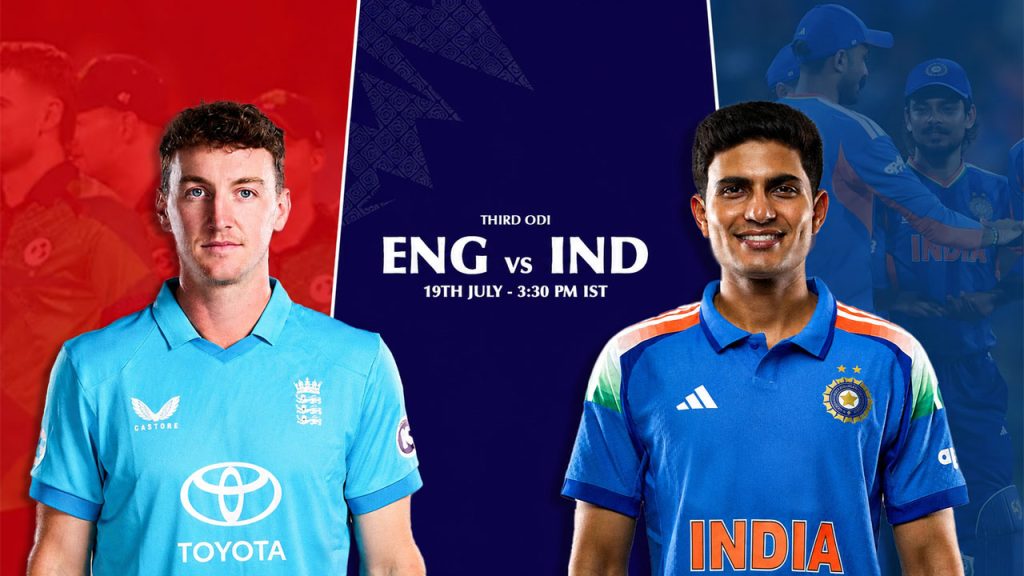 India Vs England 3rd Odi Lords Match Preview Playing 11 Live Streaming