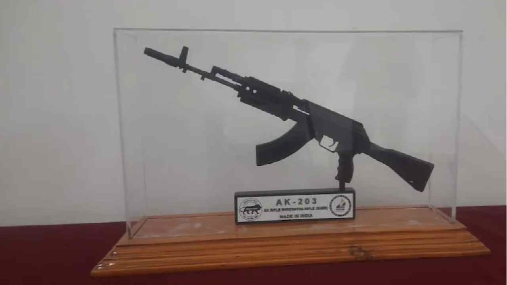 India Fully Indigenous Ak 203 Sher Rifle 100 Percent Local Content
