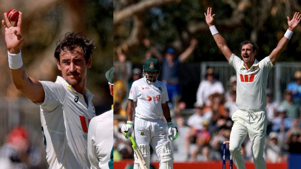 Aus Vs Ban 2nd Test Mitchell Starc Six Wickets Bangladesh All Out For 64