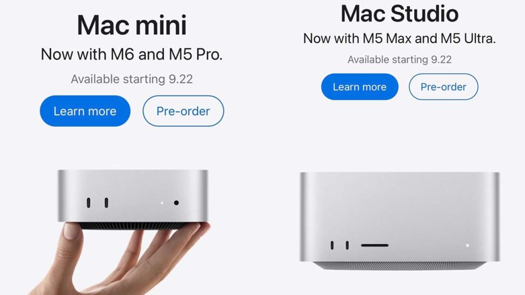 Apple Mac Mini M6 Mac Studio M5 Max M5 Ultra Launched India Price Specs