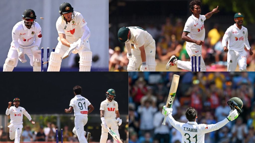 Aus Vs Ban 1st Test Bangladesh In Strong Position As Australia Face Defeat Threat