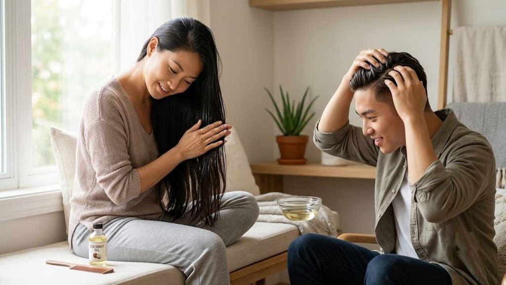 Best Time To Oil Hair Morning Night Or Before Shampoo