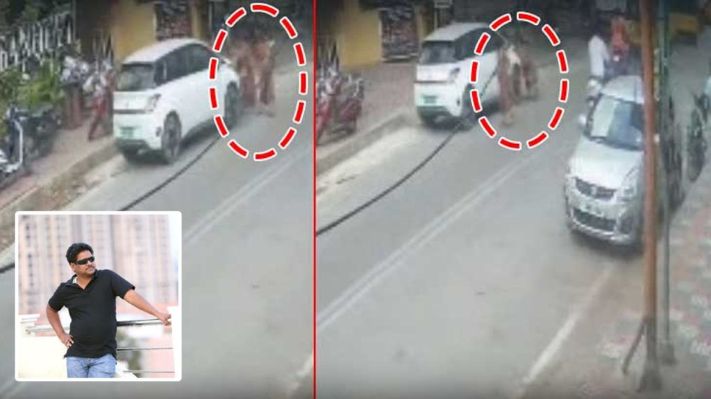 Hyderabad Abids Car Accident Film Producer Driver Woman Injured