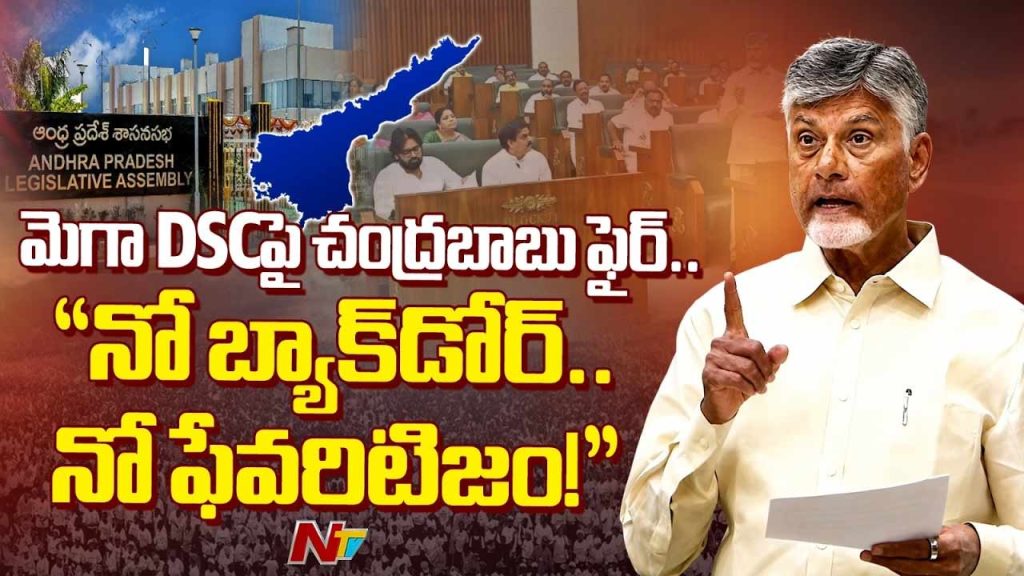Ap Cm Chandrababu On Mega Dsc 2025 Teacher Recruitment In Assembly