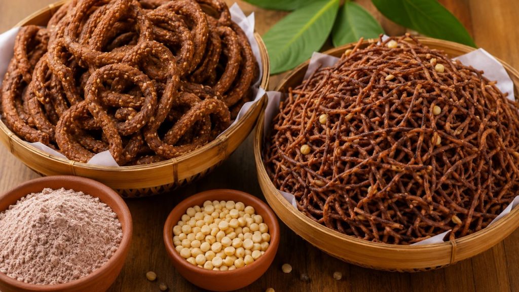 Crispy Ragi Murukku Sev Healthy Snack Benefits