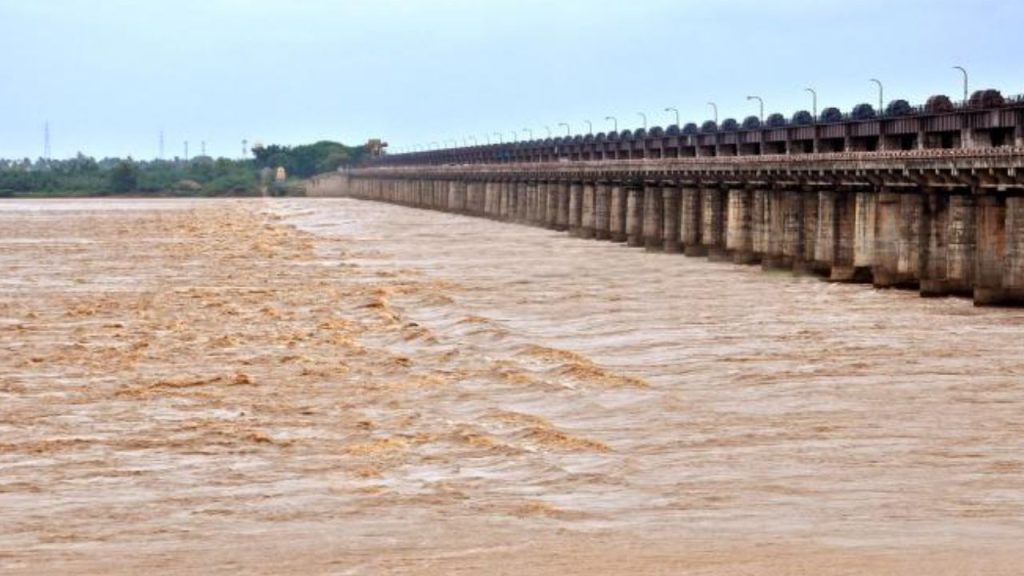 Dhavaleswaram Barrage Flood Update Second Warning Continues As Godavari Water Level Rises