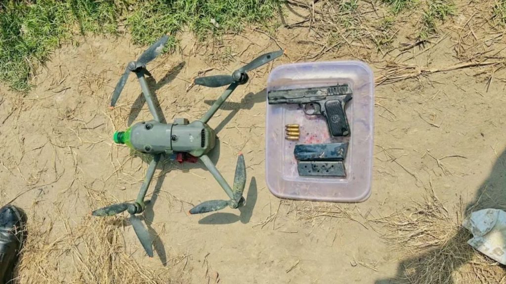 Pakistan Drone Arms Smuggling Bid Foiled Near Fazilka Border