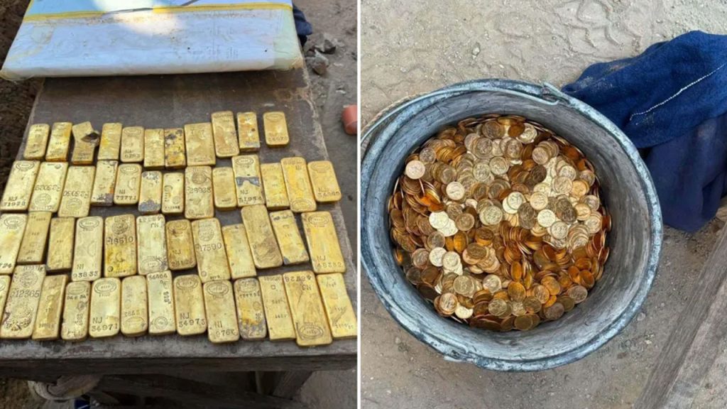Belgium Sewer Construction Workers Find Gold Bars Coins