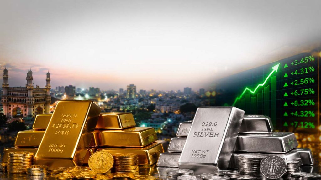 Gold Price Today In Hyderabad 24k Gold Rises Rs880 Silver Rs5000