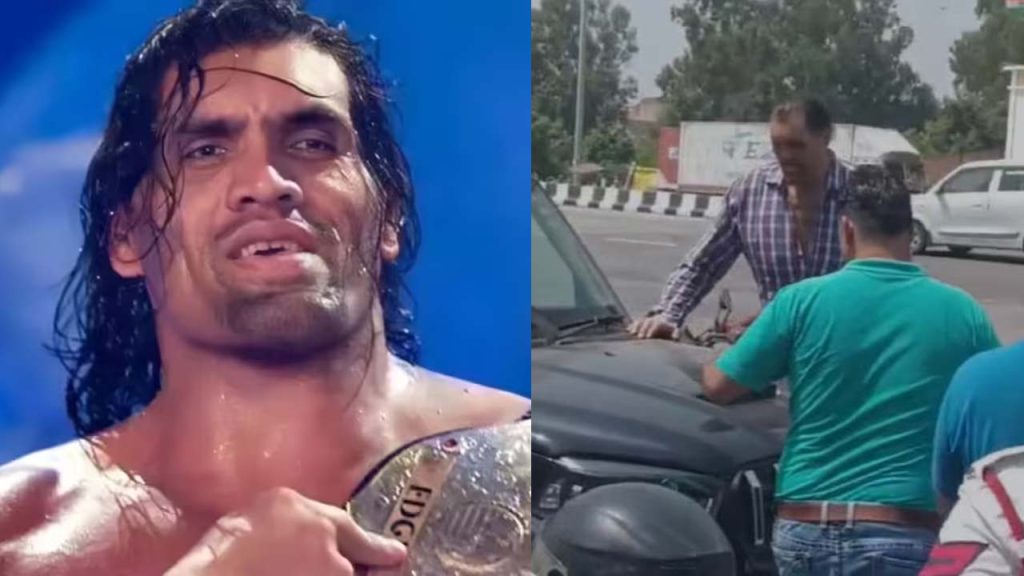 Great Khali Car Accident Panipat Toll Plaza Haryana