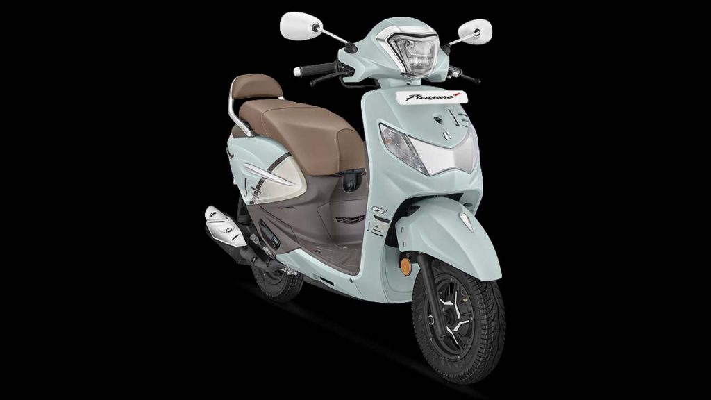 Hero Pleasure Plus New Aqua Grey Colour Launched In India Price