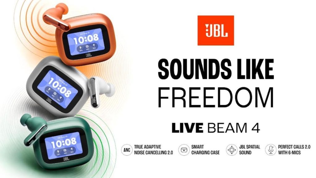 Jbl Live Buds 4 And Live Beam 4 Launched In India With Anc 2 0 Hi Res Audio Up To 48 Hour Battery