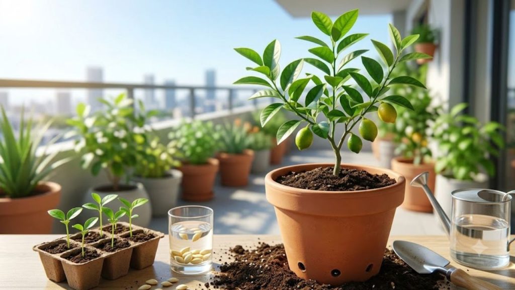 How To Grow Lemon Plant In Pot From Seeds Easy Home Gardening Tips