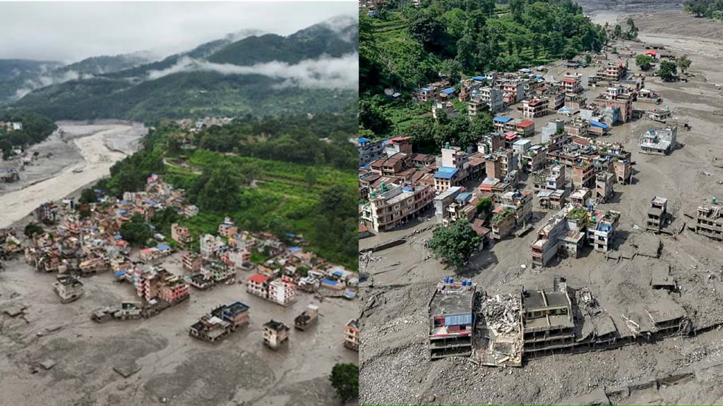 Nepal Floods China Tibet Construction Barrier Lake Fresh Flood Threat
