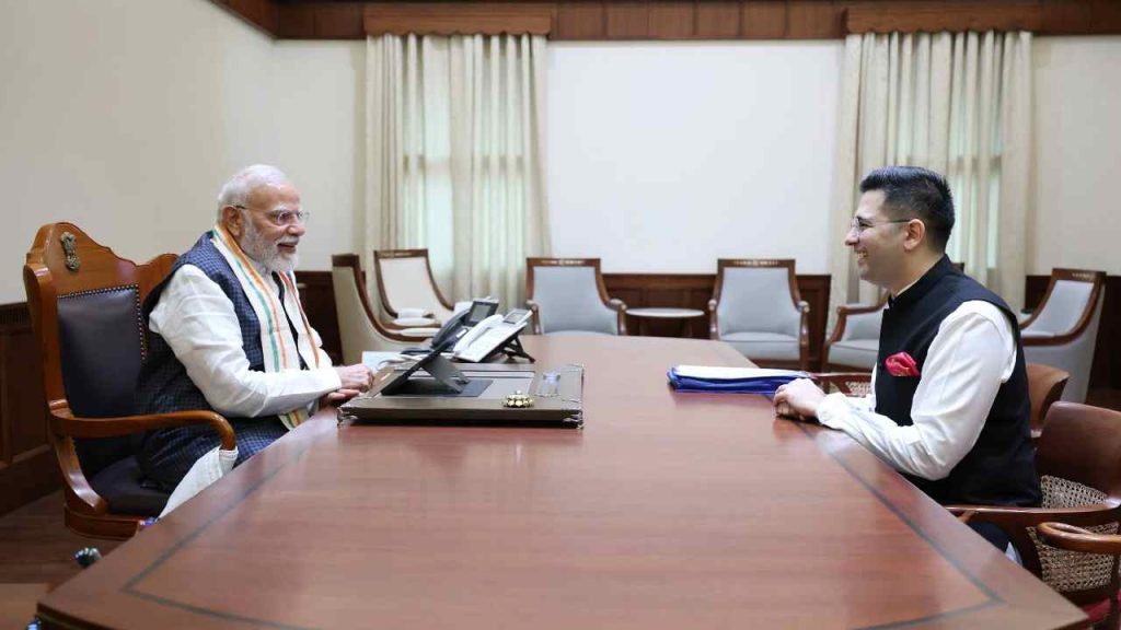 Raghav Chadha Pm Modi Meeting Bjp Punjab Role
