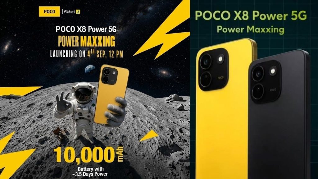 Poco X8 Power 5g India Launch On September 4 With 10000mah Battery Amoled Display