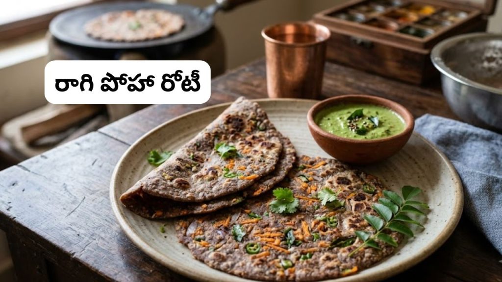 Ragi Poha Roti Recipe Healthy Instant Breakfast With Ragi And Poha