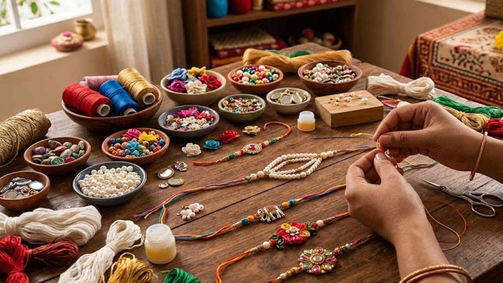 Diy Rakhi At Home Easy Handmade Raksha Bandhan Craft