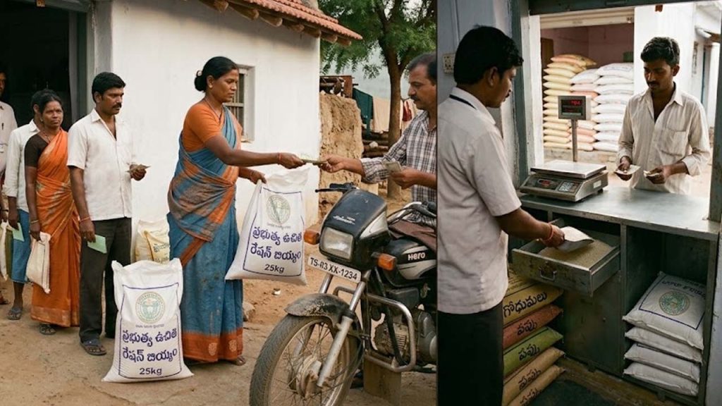 Telangana Ration Rice Illegal Sale Card Cancellation Warning