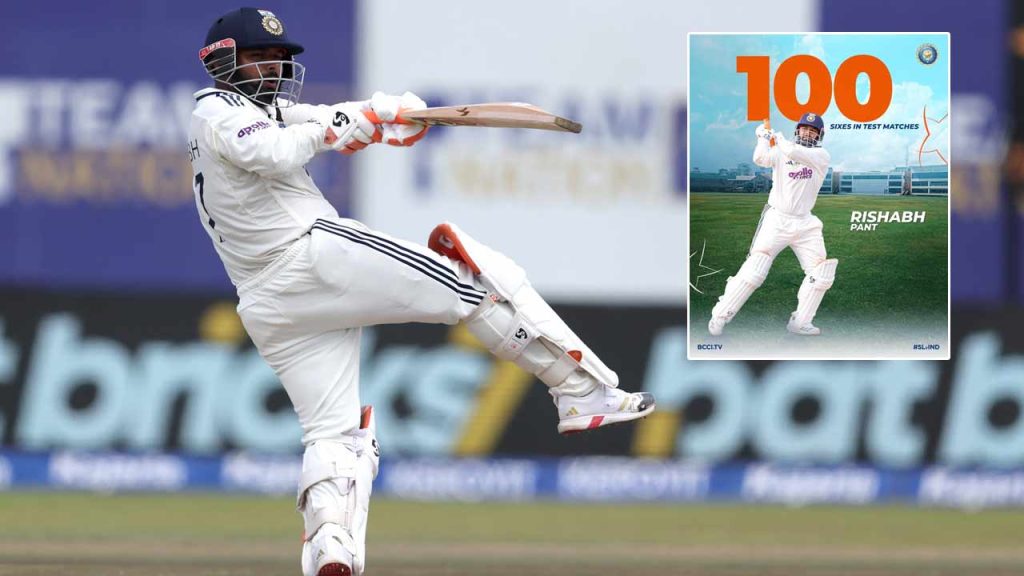 Rishabh Pant Fastest To 100 Test Sixes Creates World Record
