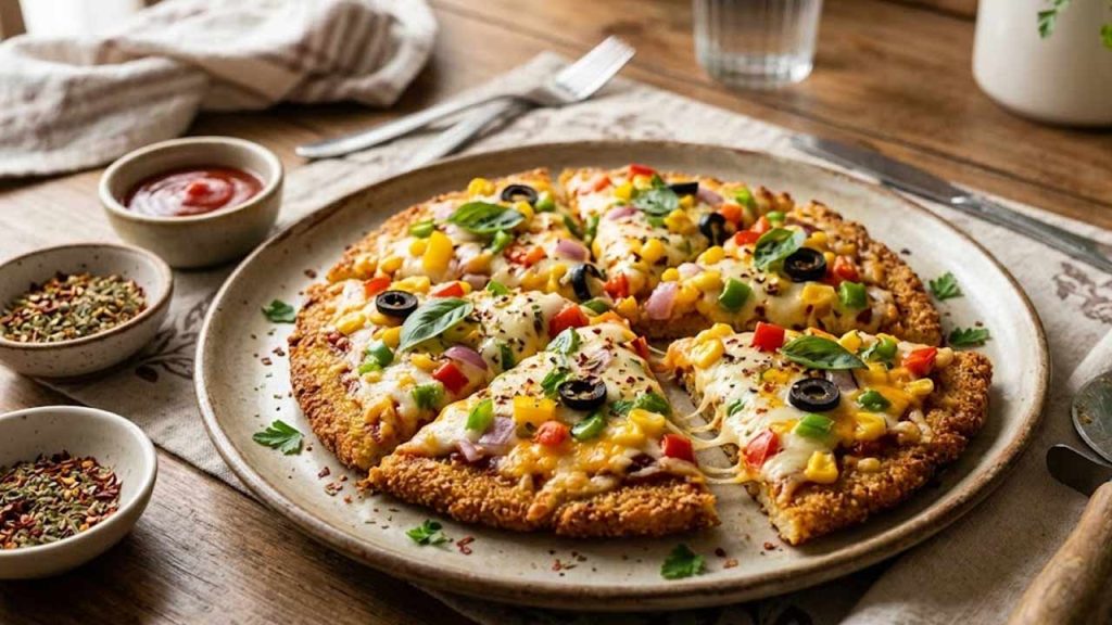 Suji Chilla Pizza Recipe Crispy Semolina Pizza At Home